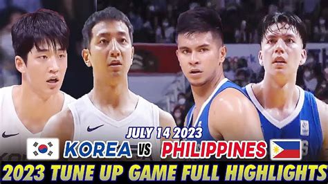 Gilas Pilipinas vs South Korea Full Game Replay.